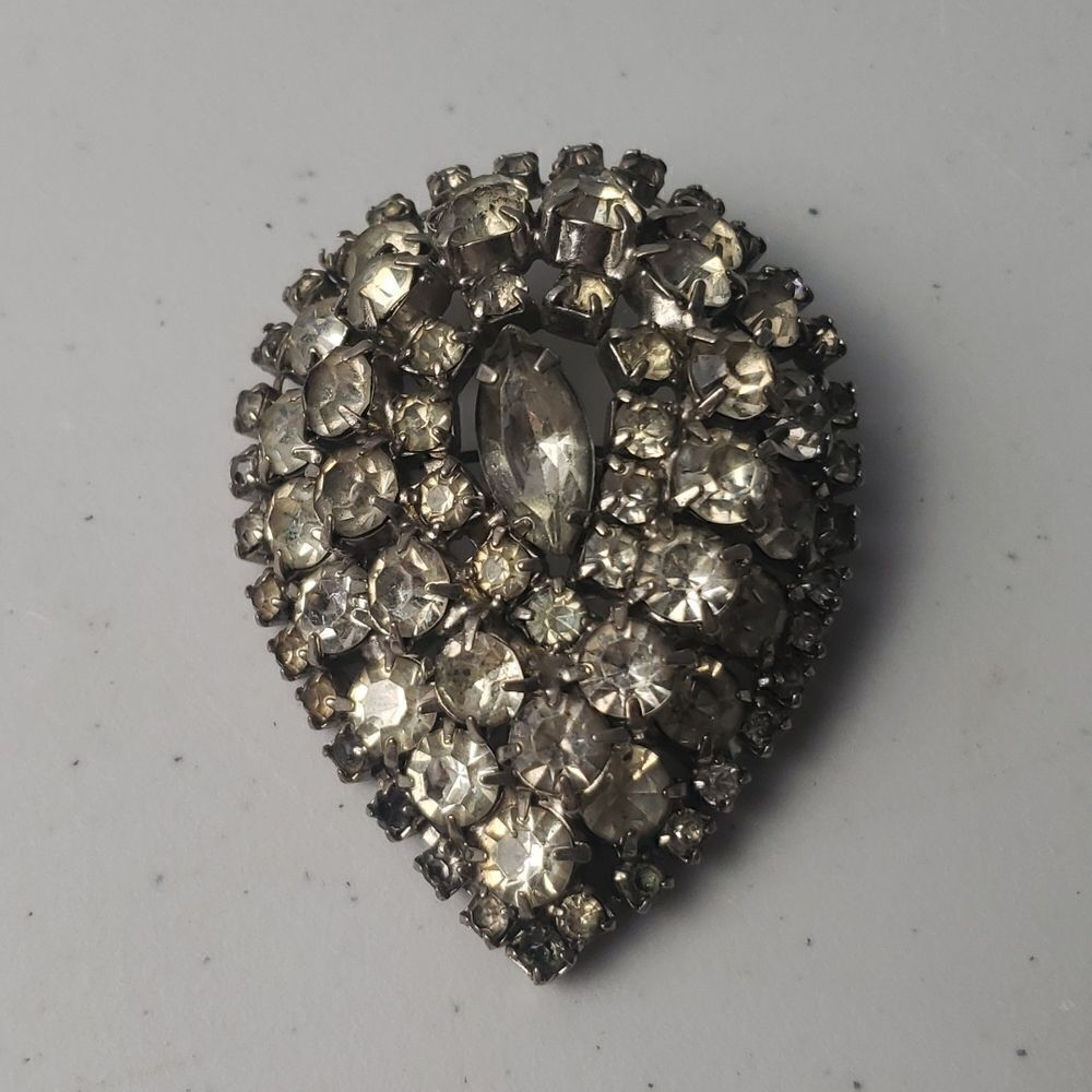 Vintage Faux Diamond Brooche
